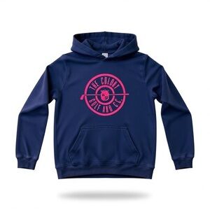 Levelwear The Colony Golf & C.C. Bluish Purple Kids Hooded Sweatshirt Size Large